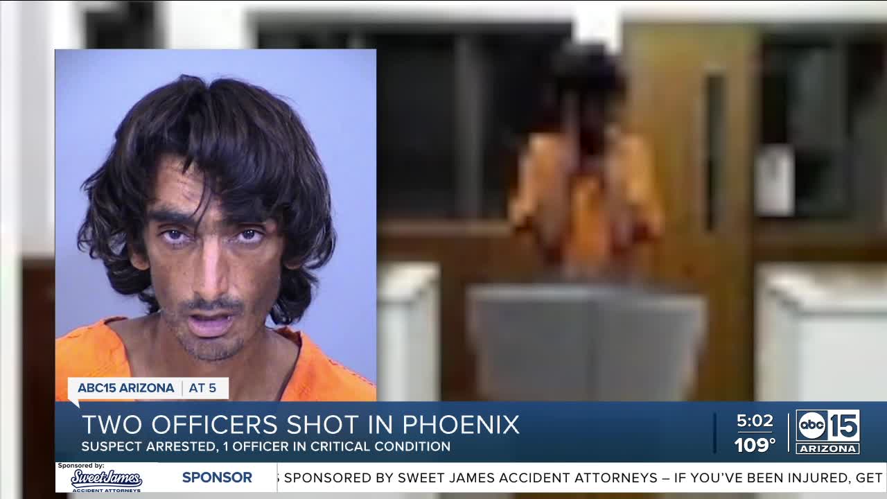 One officer in critical condition, one released after Phoenix police ...
