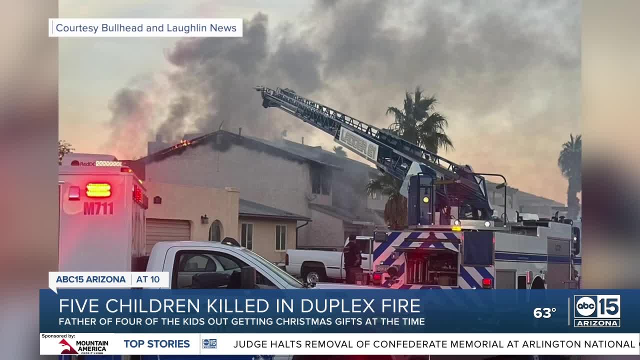 Five children dead after house fire in Bullhead City