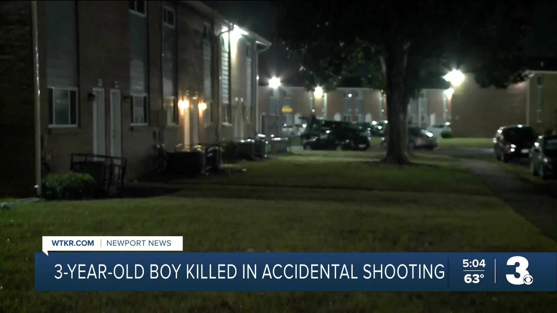 3-year-old boy killed in accidental shooting, Newport News Police say