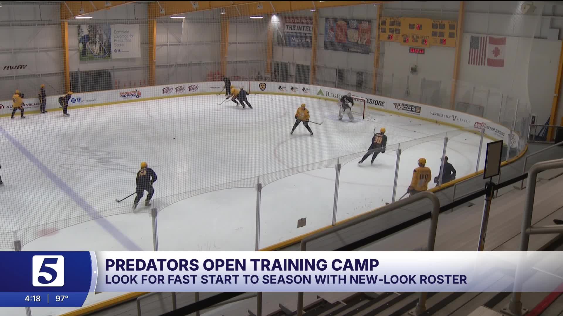 New-look Predators open training camp with roster spots up for grabs