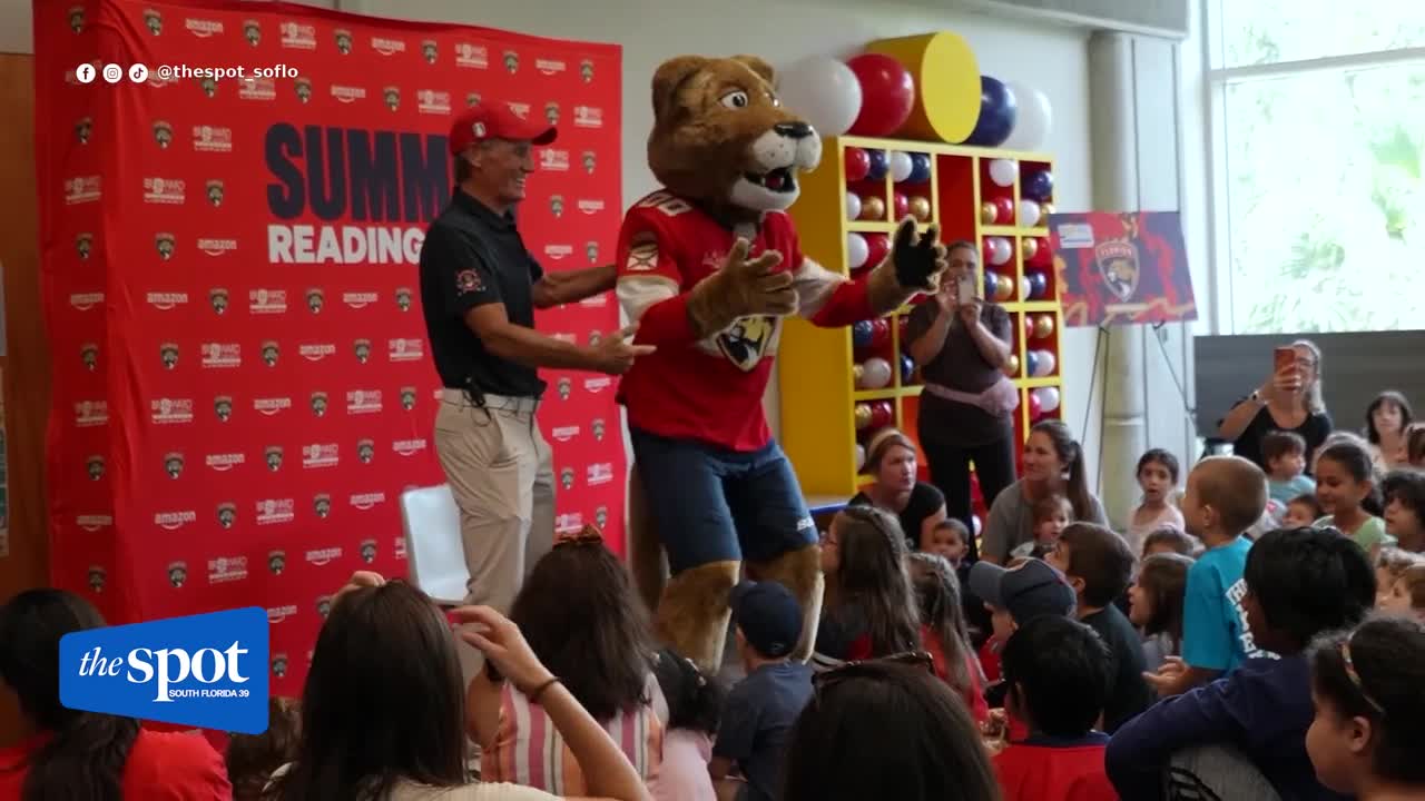Florida Panthers hit libraries across South Florida for seventh annual Summer Reading Tour