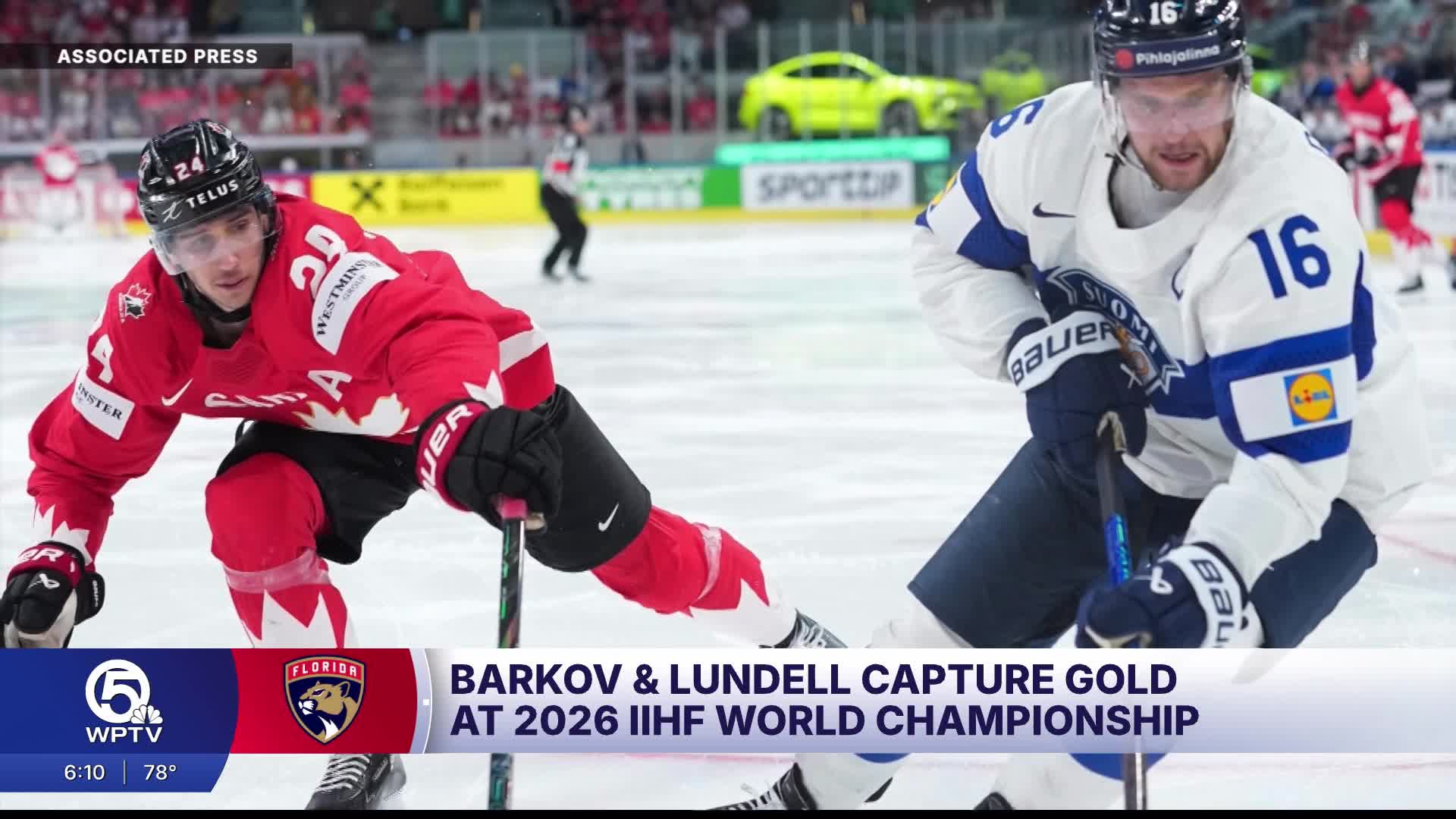 2 Florida Panthers players capture gold at International Ice Hockey Championship