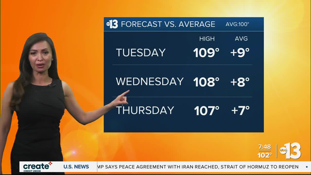 Triple Digit Heat Continues in Las Vegas