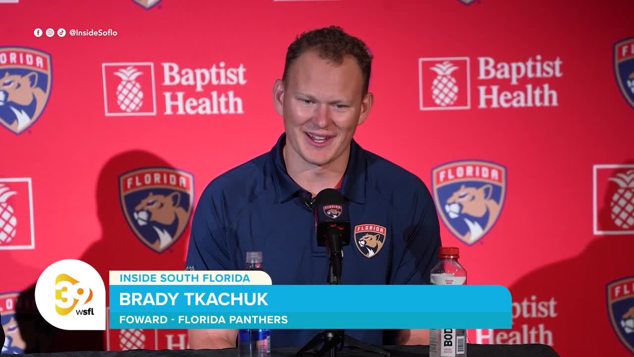 Brady Tkachuk joins brother Matthew on the Florida Panthers in a Father's Day surprise