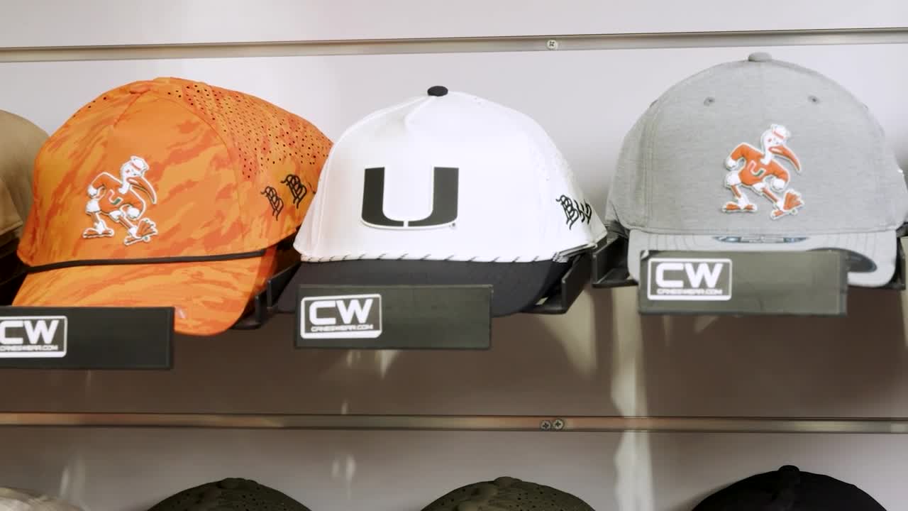 Game day caps at Canes: New branded bill hats available in store and online