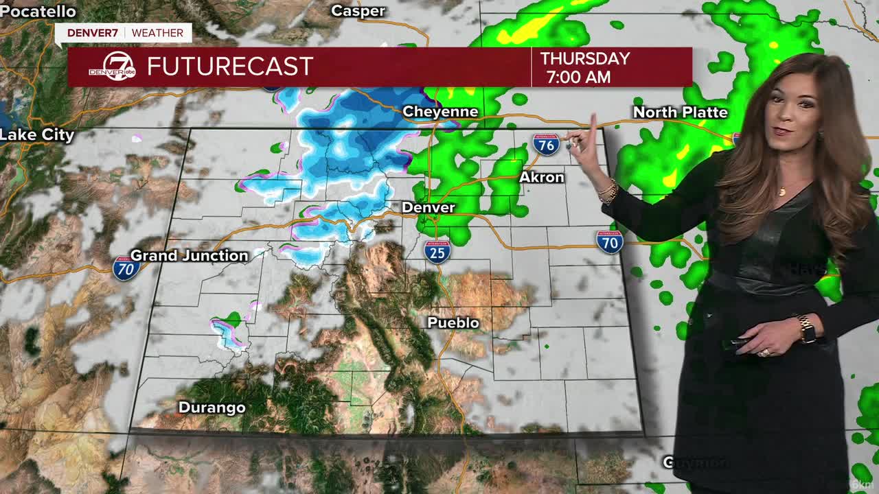 Denver metro rain, mountain snow overnight; soggy morning, afternoon ...