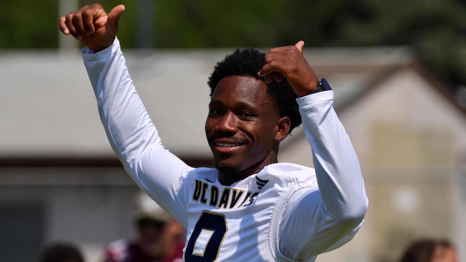 UC Davis star receiver Samuel Gbatu Jr. draws strength from global journey