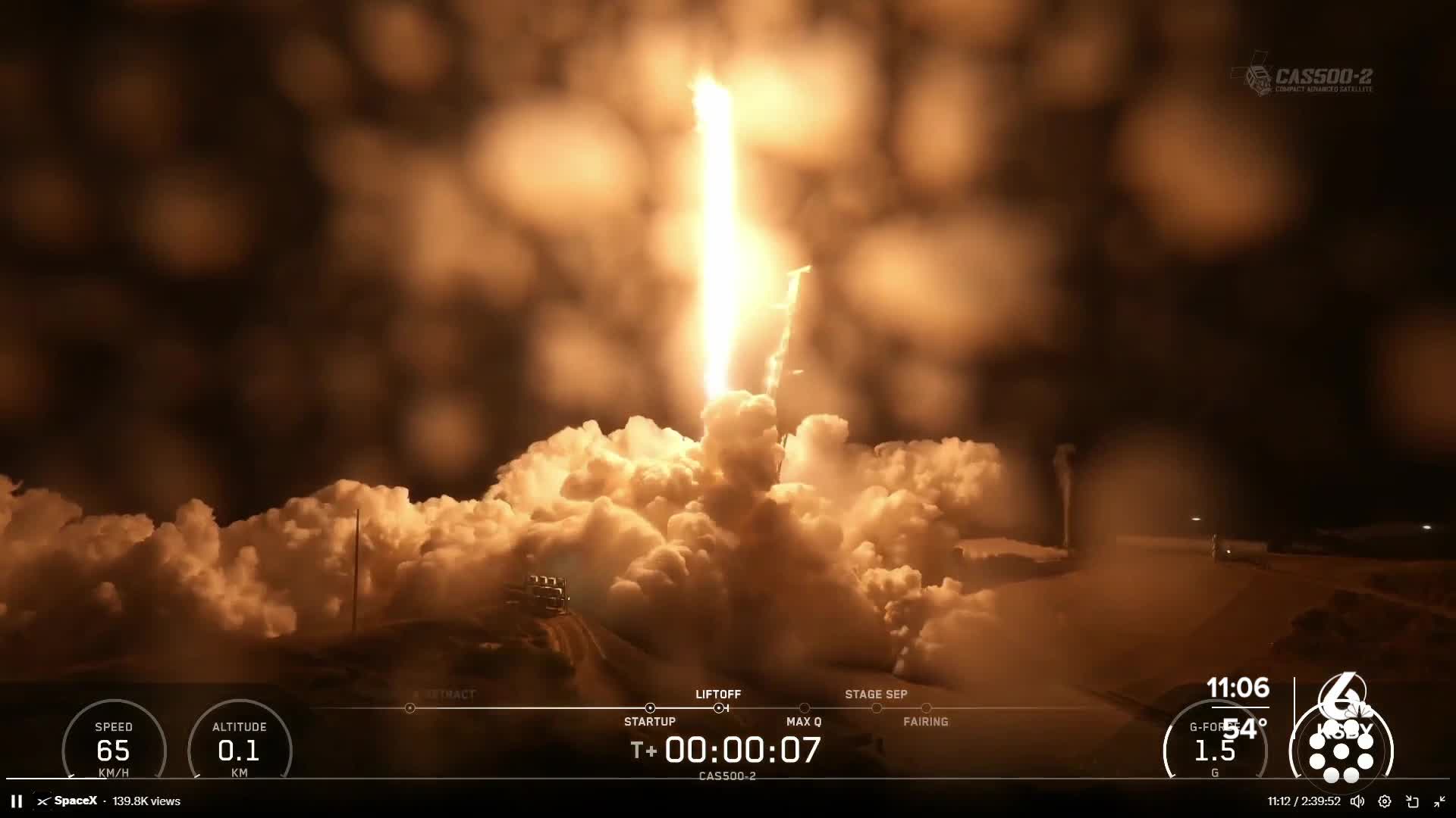 UPDATE: SpaceX launches rocket from Vandenberg Space Force Base overnight