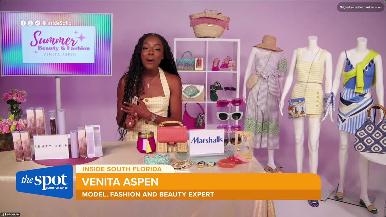Venita Aspen shares her top summer beauty and fashion tips featuring Fenty Skin and Marshalls