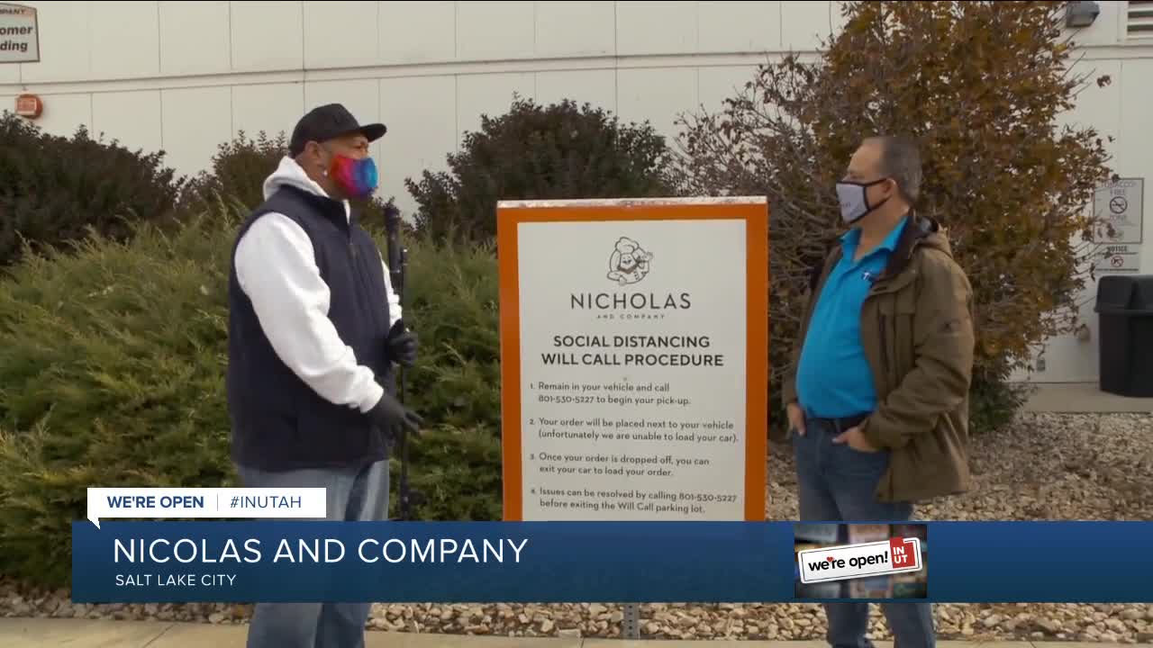 Nicholas and Company is open to the public