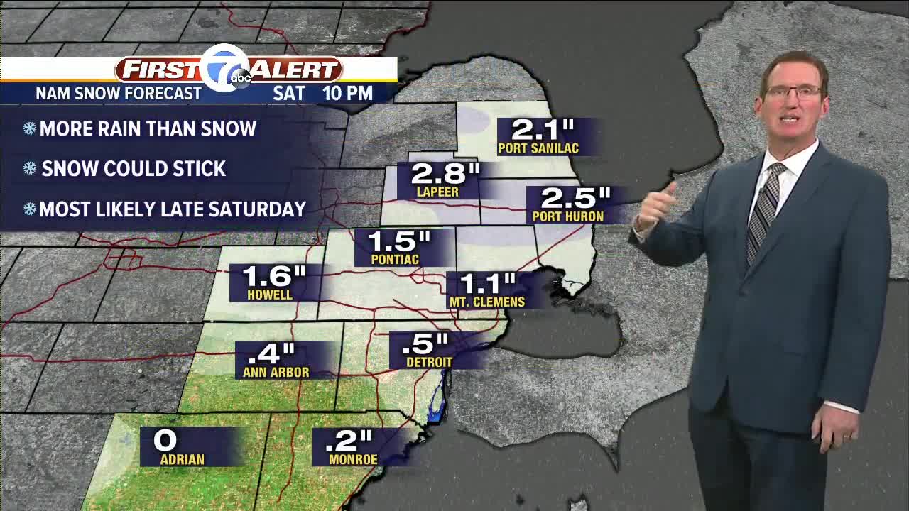 Metro Detroit Forecast: Another winter storm to start the weekend.