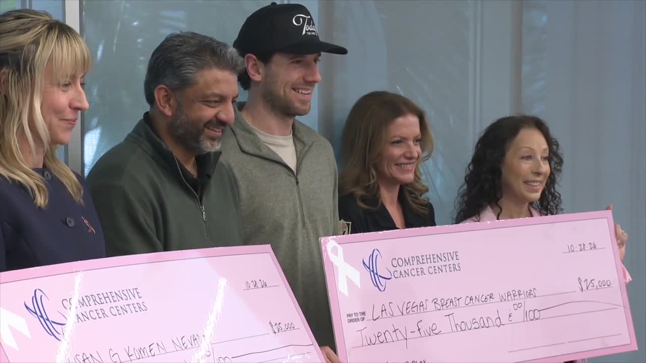 Golden Knights' Shea Theodore helps raise over $450K for Las Vegas breast cancer patients